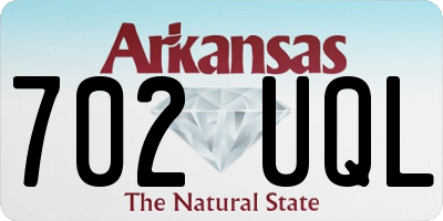 AR license plate 702UQL