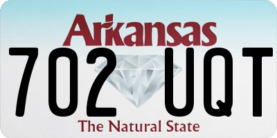 AR license plate 702UQT