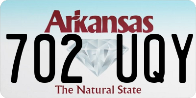 AR license plate 702UQY