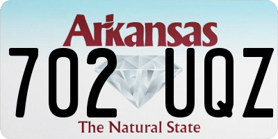 AR license plate 702UQZ