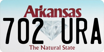 AR license plate 702URA