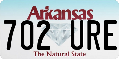 AR license plate 702URE