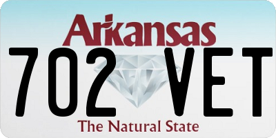 AR license plate 702VET