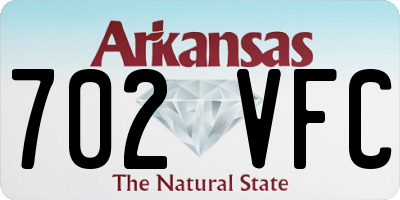 AR license plate 702VFC