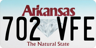 AR license plate 702VFE