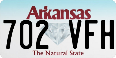 AR license plate 702VFH