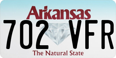 AR license plate 702VFR