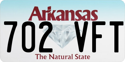 AR license plate 702VFT