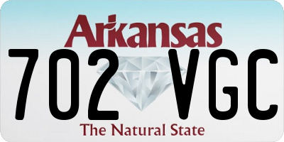 AR license plate 702VGC