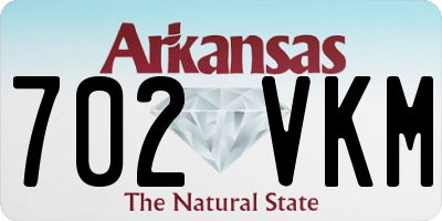 AR license plate 702VKM