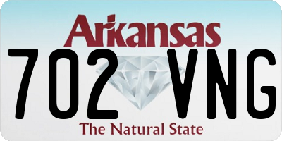 AR license plate 702VNG