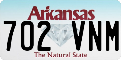 AR license plate 702VNM