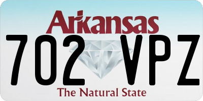 AR license plate 702VPZ
