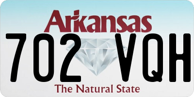 AR license plate 702VQH