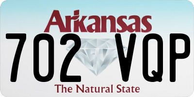 AR license plate 702VQP