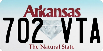 AR license plate 702VTA
