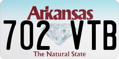AR license plate 702VTB