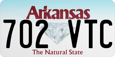 AR license plate 702VTC