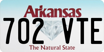 AR license plate 702VTE