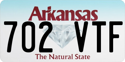 AR license plate 702VTF