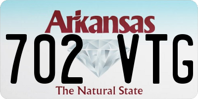 AR license plate 702VTG