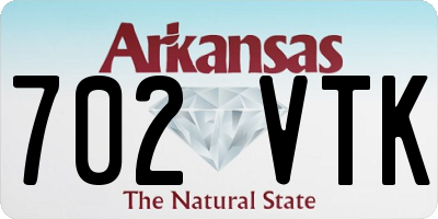 AR license plate 702VTK