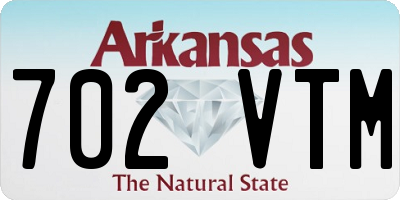 AR license plate 702VTM
