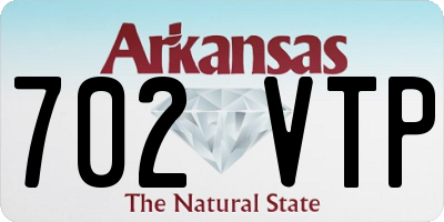 AR license plate 702VTP