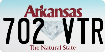 AR license plate 702VTR