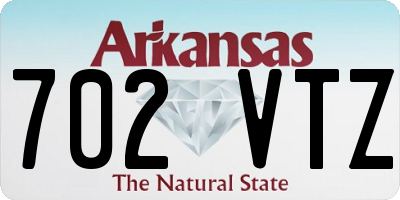 AR license plate 702VTZ