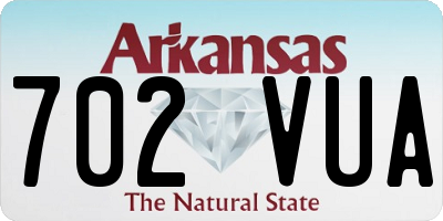 AR license plate 702VUA