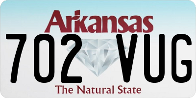 AR license plate 702VUG