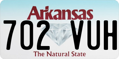 AR license plate 702VUH