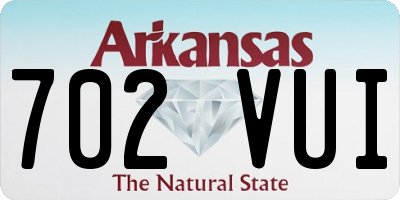 AR license plate 702VUI
