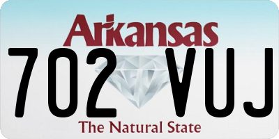 AR license plate 702VUJ