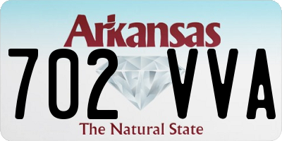AR license plate 702VVA