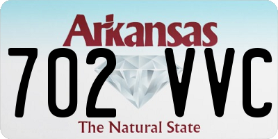 AR license plate 702VVC