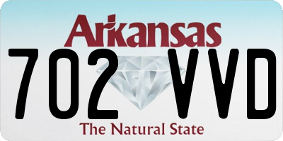 AR license plate 702VVD