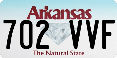 AR license plate 702VVF