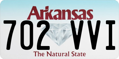 AR license plate 702VVI