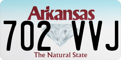 AR license plate 702VVJ
