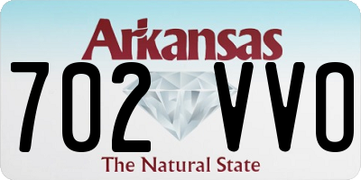 AR license plate 702VVO