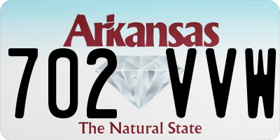 AR license plate 702VVW