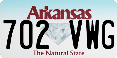 AR license plate 702VWG