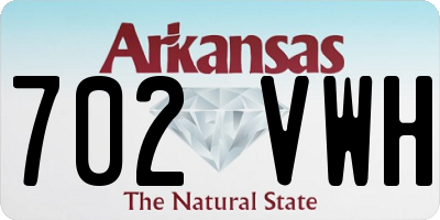 AR license plate 702VWH