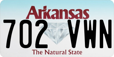 AR license plate 702VWN