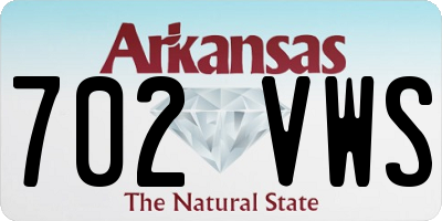AR license plate 702VWS