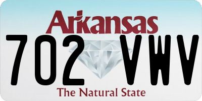 AR license plate 702VWV