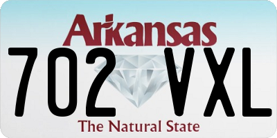 AR license plate 702VXL