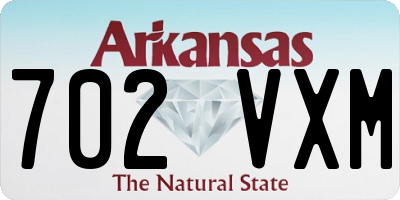 AR license plate 702VXM